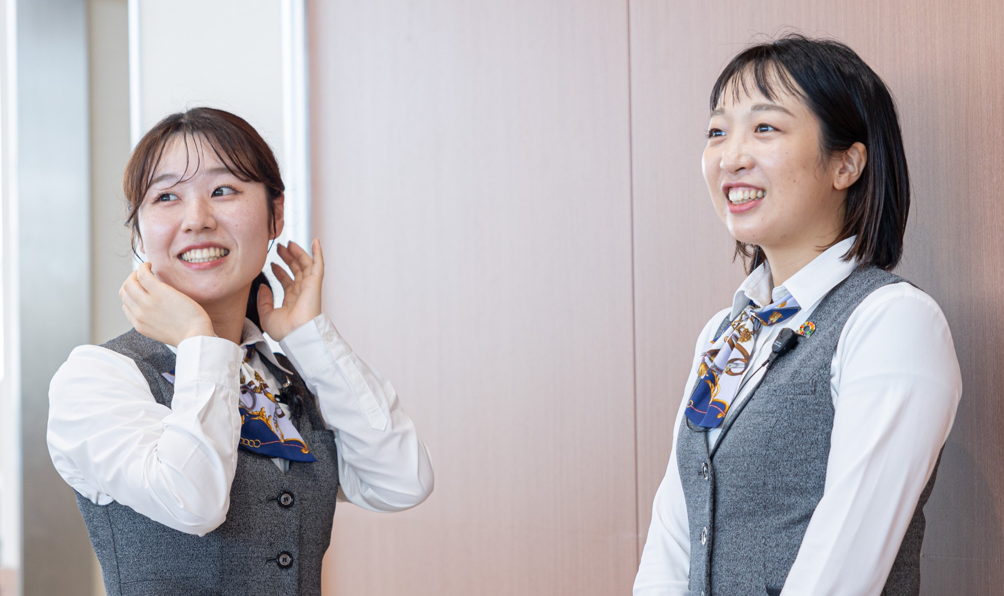 さわやかに振る舞う先輩達が皆様をお待ちしています。